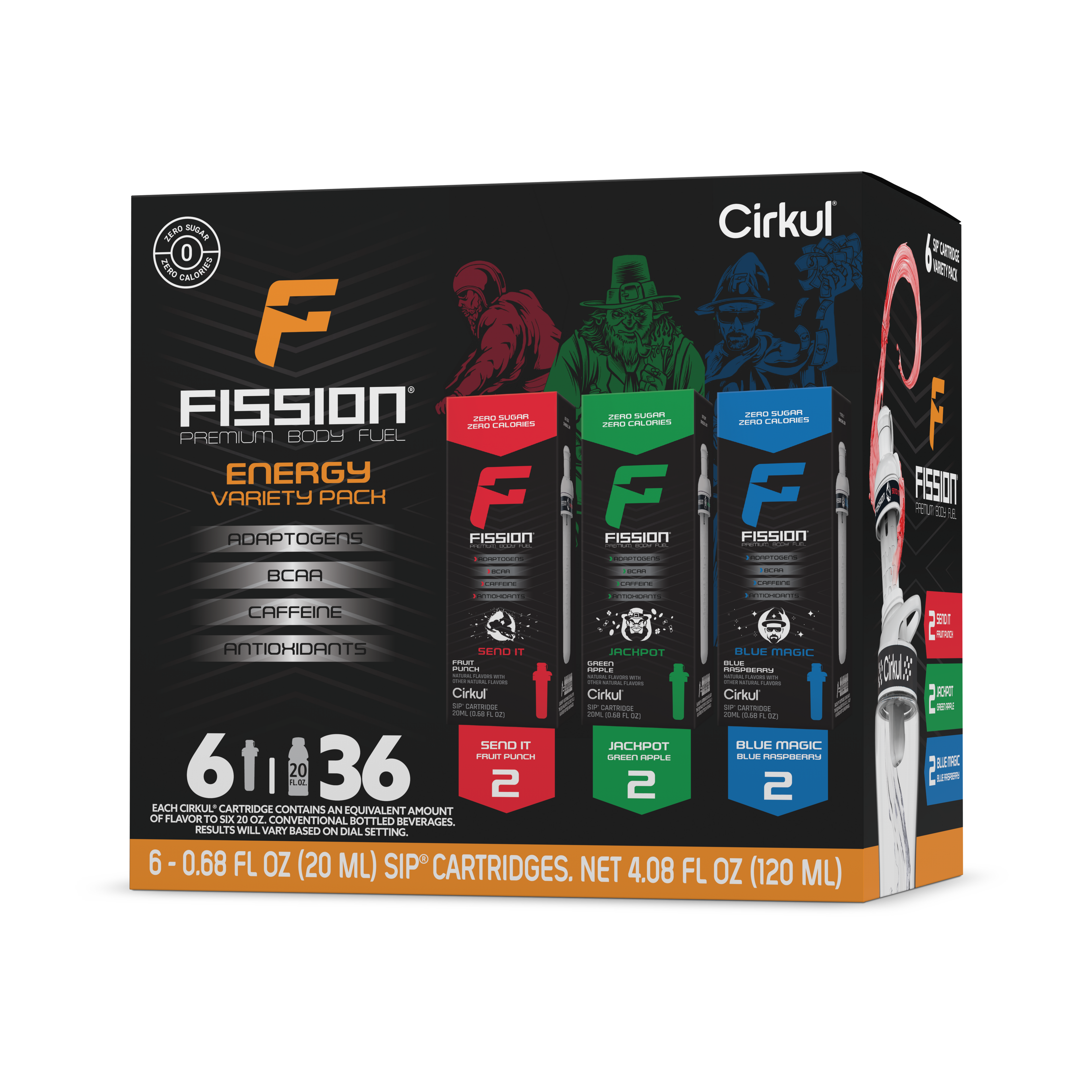 Fission® 6-Pack Variety Pack - Active Ready - Practical Starter Kit