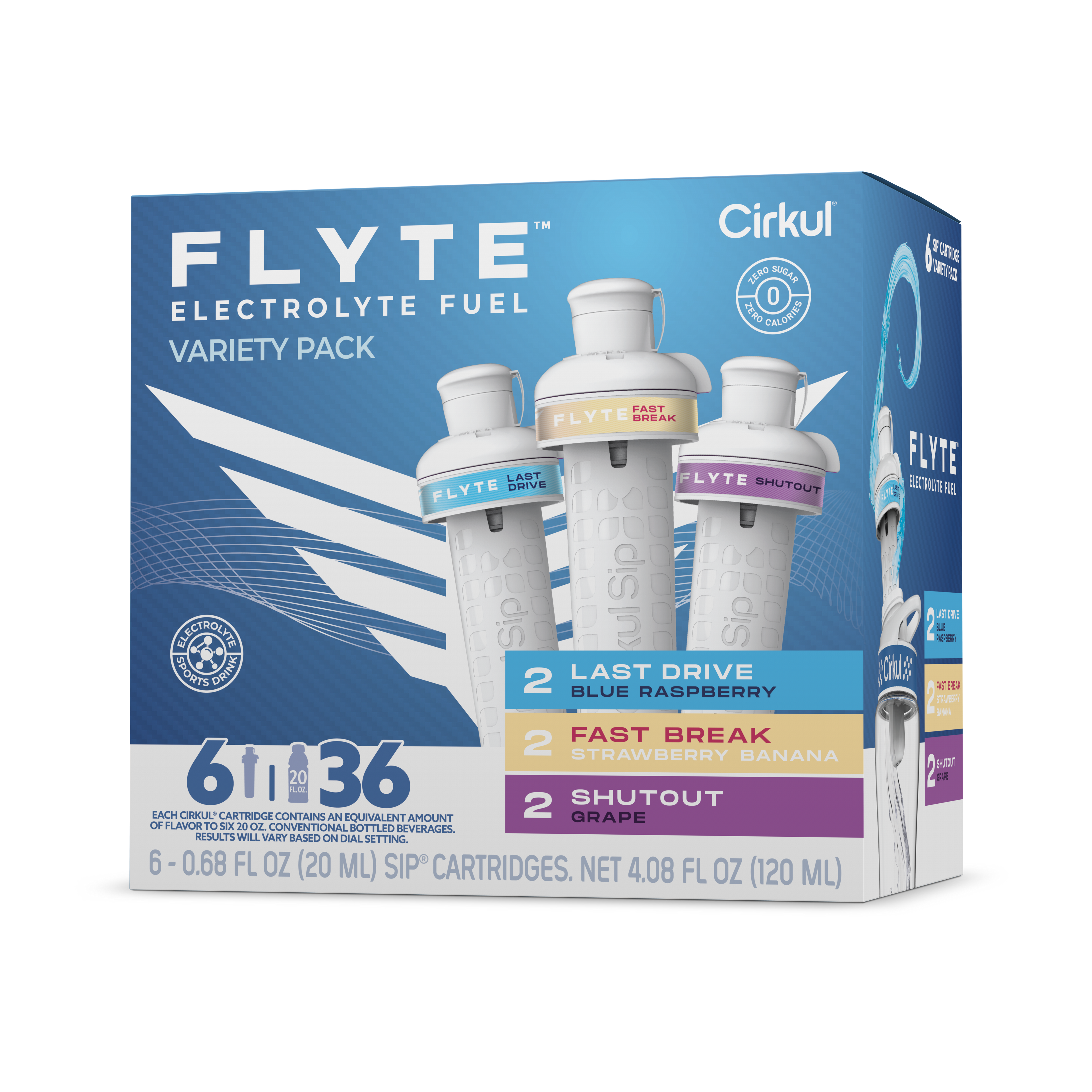 Flyte® 6-Pack Variety Pack - Bright Touch - Trail Hydration Bundle