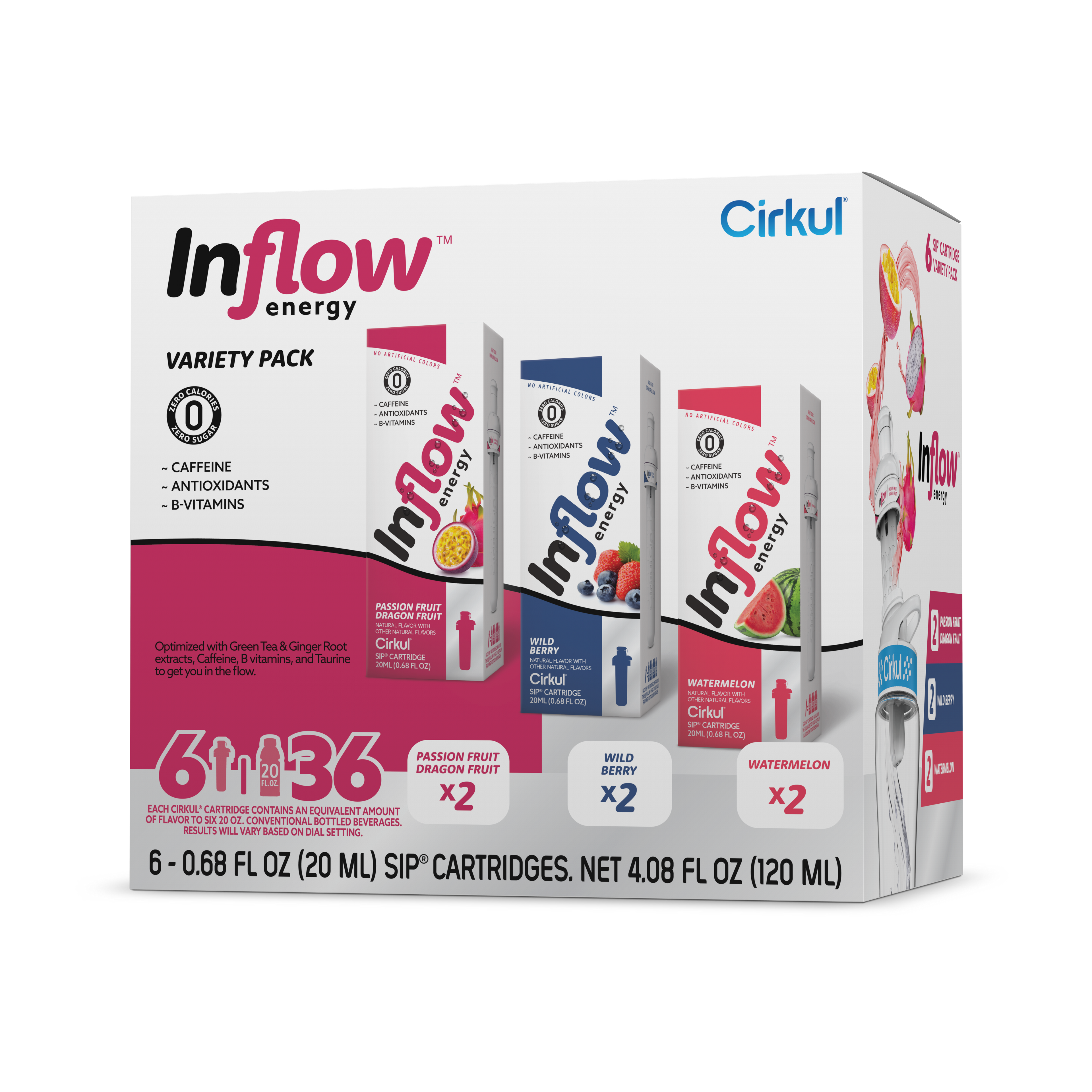 Inflow Energy® 6-Pack Variety Pack - Bright Touch - All Day Ready Kit