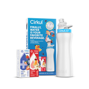 22oz. White Stainless Steel Bottle Starter Kit - Travel Edit - Camp Starter Collection