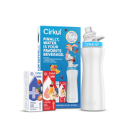 22oz. White Stainless Steel Bottle Starter Kit - Travel Edit - Camp Starter Collection