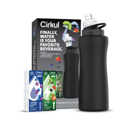 32oz. Matte Black Stainless Steel Bottle Starter Kit - Easy Set - Urban Easy Start
