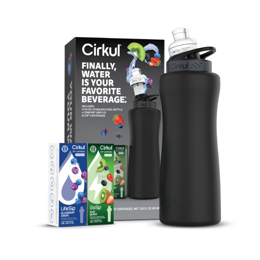 32oz. Matte Black Stainless Steel Bottle Starter Kit - Easy Set - Urban Easy Start