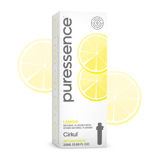 Puressence Lemon (Unsweetened) - Gift Ready - Lightweight Sip Starter